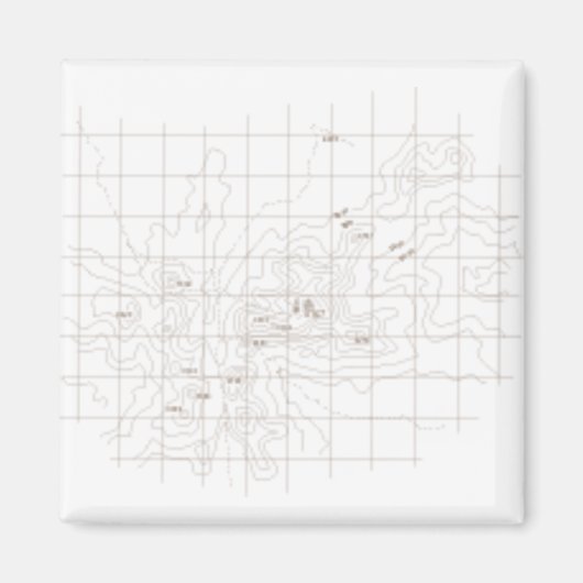 Bergcontourkaart - Toubkal Magneet (Voorkant)