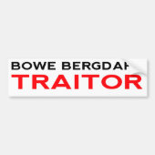 Bergdahl Traitor Bumpersticker (Voorkant)