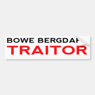 Bergdahl Traitor Bumpersticker