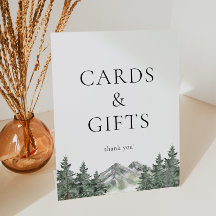 Bergden huwelijkskaarten en cadeaus