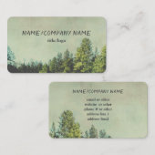 bergdenbomen natuur foto kunst visitekaartje (Voorkant / Achterkant)