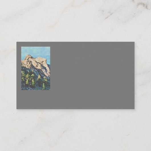 bergdenbomen natuur landschapsfoto visitekaartje (Achterkant)