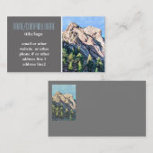 bergdenbomen natuur landschapsfoto visitekaartje (Voorkant / Achterkant)