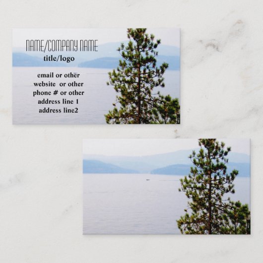 bergdenbomen visitekaartje foto kunst (Voorkant / Achterkant)