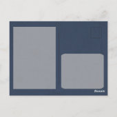  Bergdennen Skiën sinaasappel Zonsondergang Briefkaart (Achterkant)