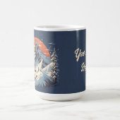  Bergdennen Skiën sinaasappel Zonsondergang Koffiemok (Center)