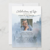 Bergdennen Viering van het leven Begrafenisprogram Kaart (Voorkant)