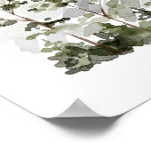 Bergdennenbos Bruiloft Welkom Poster (Hoek)