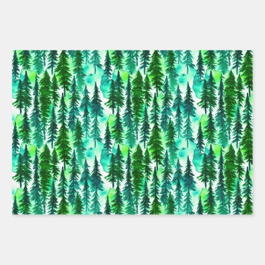 Bergdennenbos Inpakpapier Vel (Voorkant 2)