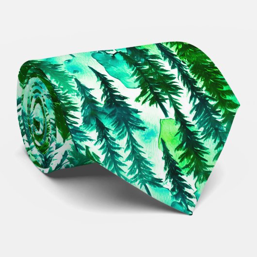 Bergdennenbos Stropdas (Opgerold)