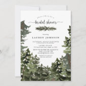 Bergdennenbos Winter Vrijgezellenfeest Kaart (Voorkant)