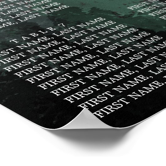 Bergdiepte ontmoet oceaanbruiloft poster (Hoek)