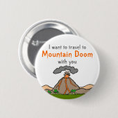 Bergdoom-ventilatie. Ronde Button 5,7 Cm (Voorkant /achterkant)