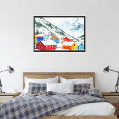 Bergdorp Canvas Afdruk (Insitu (Slaapkamer))