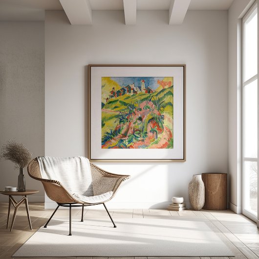 bergdorp | Ernst Ludwig Kirchner Poster