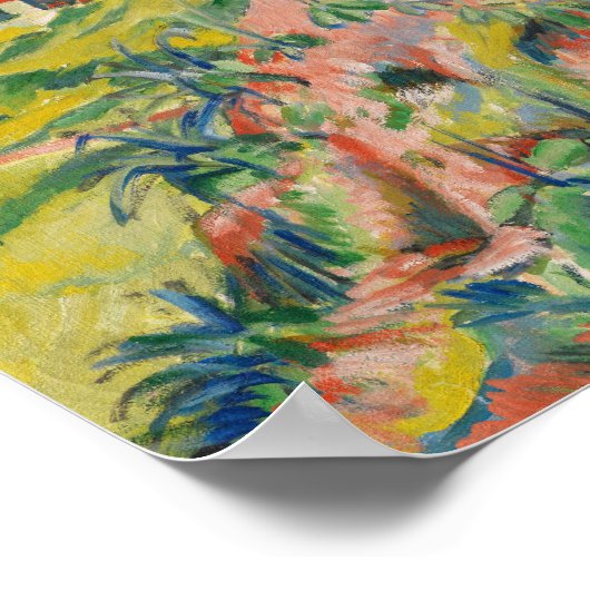 bergdorp | Ernst Ludwig Kirchner Poster (Hoek)