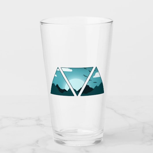 Bergdriehoeken Glas (Voorkant)