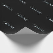 Berge auf dem Snowboard Cadeaupapier (Hoek)