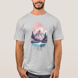 Bergen 11 waterval, cadeau, heuvels, zon t-shirt