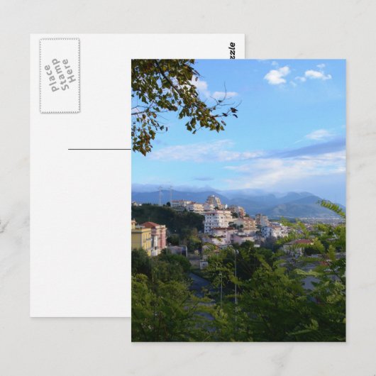 Bergen achter Scalea Briefkaart (Voorkant / Achterkant)