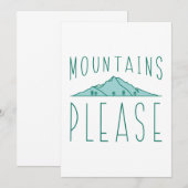 Bergen alsjeblieft bedankkaart (Voorkant / Achterkant)