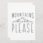 Bergen alsjeblieft bedankkaart (Voorkant / Achterkant)