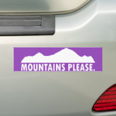 Bergen alsjeblieft bumpersticker (Op auto)