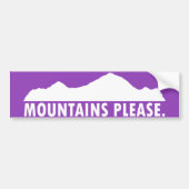 Bergen alsjeblieft bumpersticker (Voorkant)