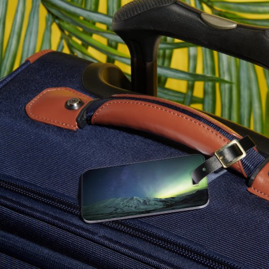 Bergen | Aurora Borealis & Milky Way Alaska Bagagelabel (Voorkant Insitu 3)