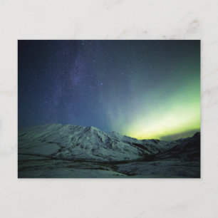 Bergen Aurora Borealis & Milky Way Alaska Briefkaart
