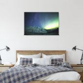Bergen | Aurora Borealis & Milky Way Alaska Canvas Afdruk (Insitu (Slaapkamer))