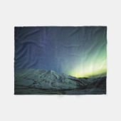 Bergen | Aurora Borealis & Milky Way Alaska Fleece Deken (Voorkant (Horizontaal))