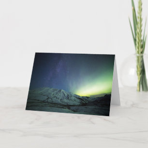 Bergen   Aurora Borealis & Milky Way Alaska Kaart