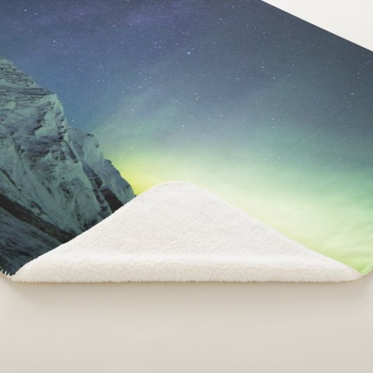 Bergen | Aurora Borealis & Milky Way Alaska Sherpa Deken (3/4)