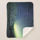 Bergen | Aurora Borealis & Milky Way Alaska Sherpa Deken (Voorkant)