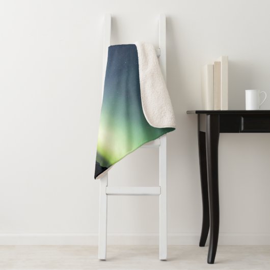 Bergen | Aurora Borealis & Milky Way Alaska Sherpa Deken (In situ)