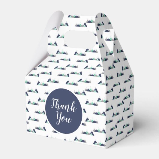 Bergen baby shower gunst doos bedankdoosjes (Voorkant Zijde)