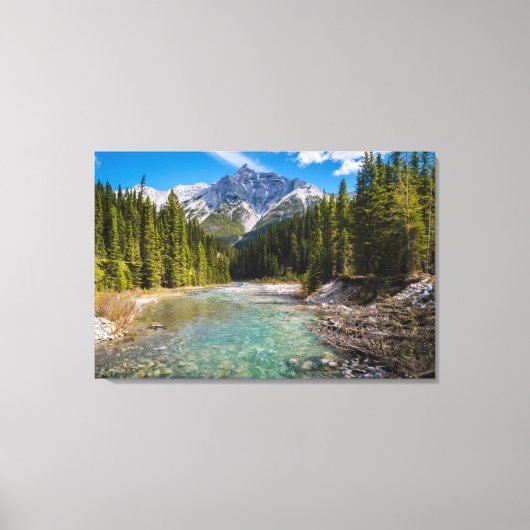 Bergen | Banff National Park, Canadian Rockies Canvas Afdruk (Voorkant)