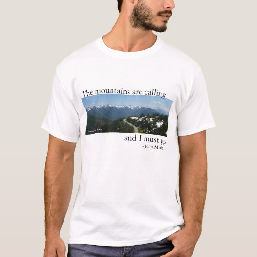 Bergen bellen - Licht T-shirt (Voorkant)