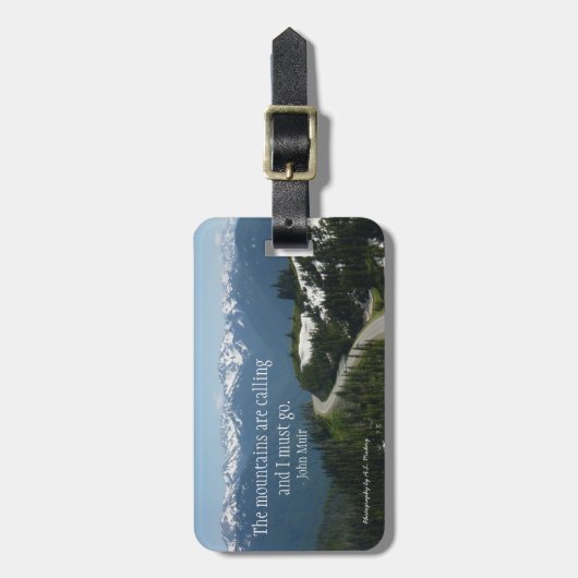 Bergen bellen (Olympic N.P.) Bagagelabel (Voorkant verticaal)