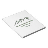 Bergen bellen/sneeuwpoppen notitieblok (Schuin)