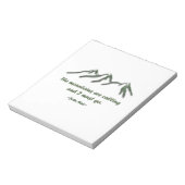 Bergen bellen/sneeuwpoppen notitieblok (Linkerzijde)