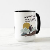 Bergen bewegen niet, maar dat kan wel mok (Voorkant rechts)