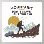 Bergen bewegen niet, maar dat kan wel poster (Voorkant)