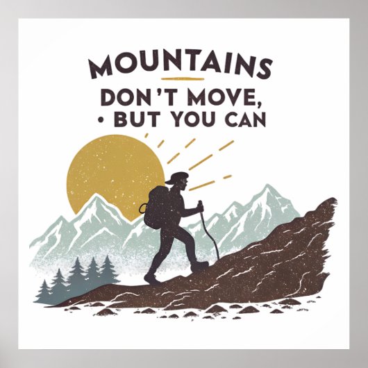 Bergen bewegen niet, maar dat kan wel poster (Voorkant)