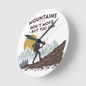 Bergen bewegen niet, maar dat kan wel ronde klok (Hoek)