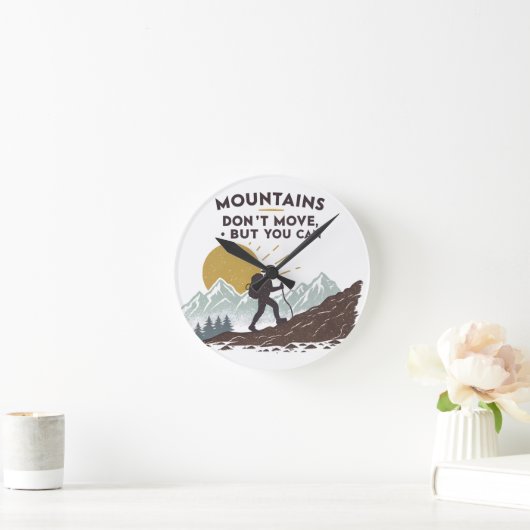 Bergen bewegen niet, maar dat kan wel ronde klok (Huis)