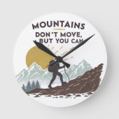 Bergen bewegen niet, maar dat kan wel ronde klok (Voorkant)