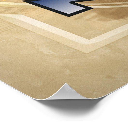 Bergen, bezoek Noorwegen Poster (Hoek)