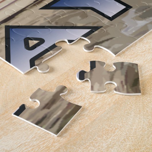 Bergen, bezoek Noorwegen Puzzle Legpuzzel (Zijkant)